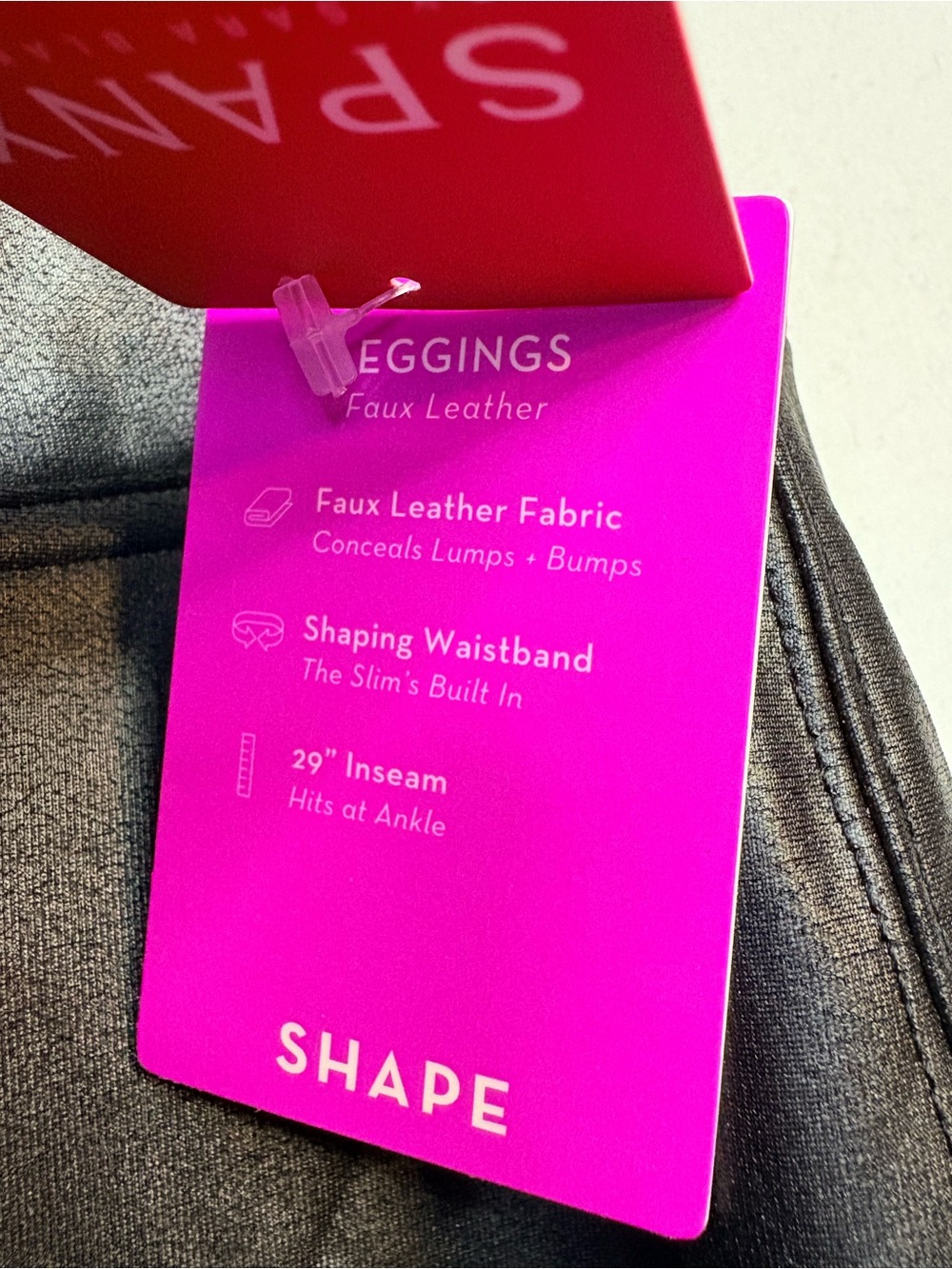 Women’s plus size Black Faux Leather Leggings size 3X - Picture 6 of 11